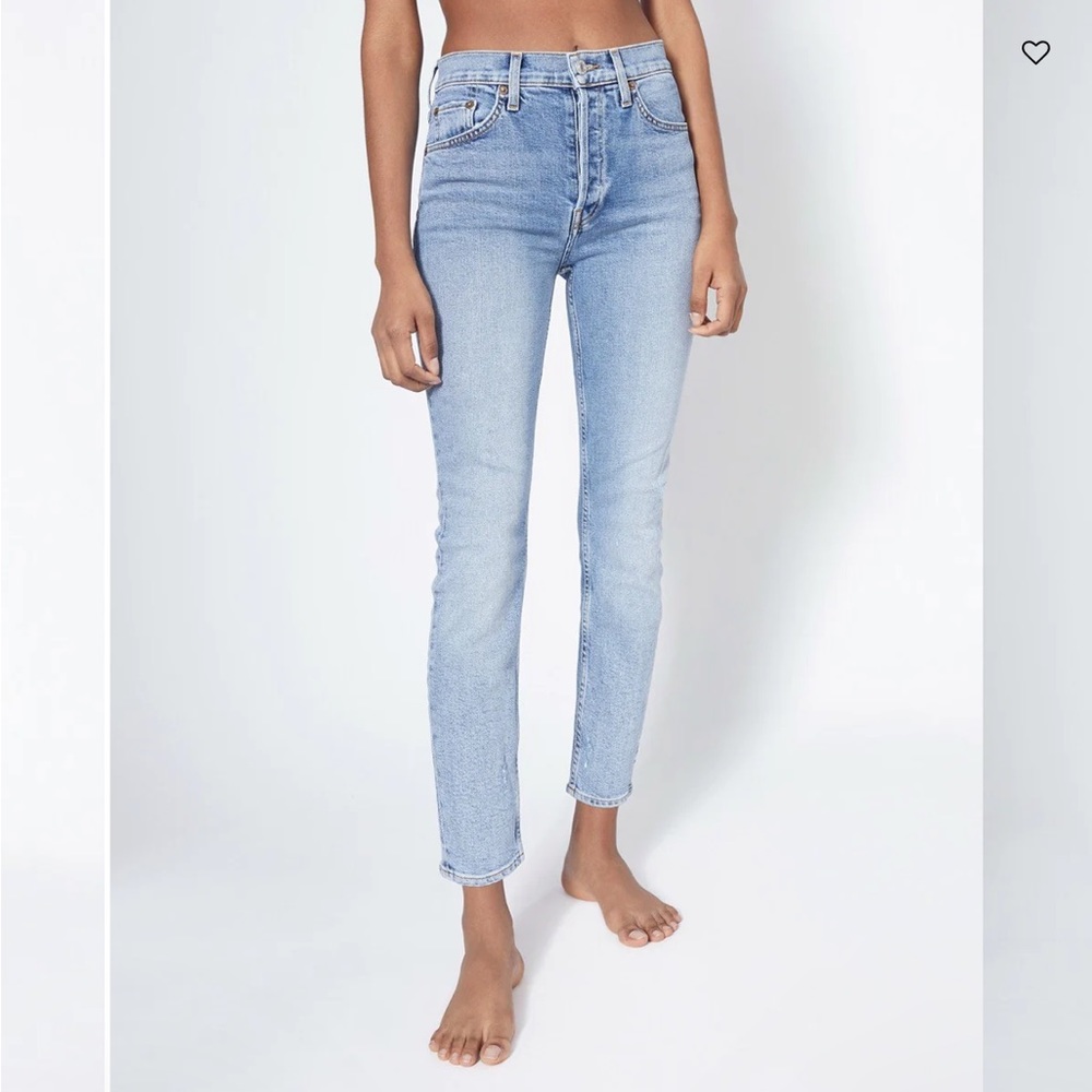 RE/DONE Originals Comfort Stretch High Rise Ankle Crop Jeans